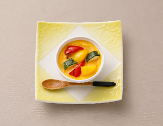 大分県産ベーコンと大分野菜のフラン仕立て